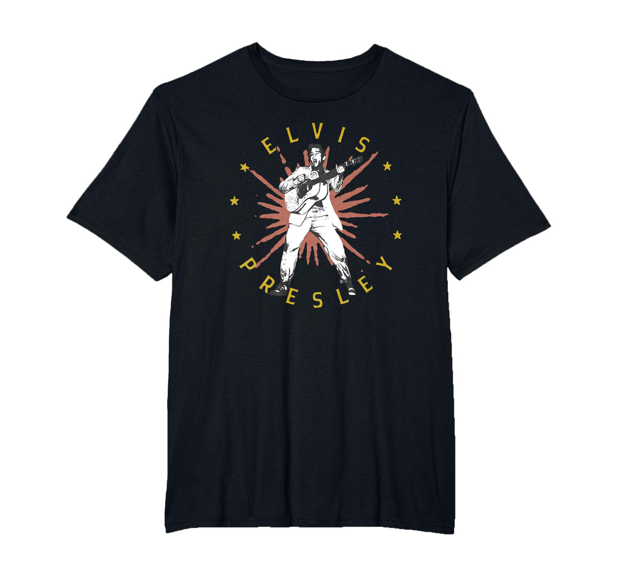 Elvis Presley Gold Rust Star T-Shirt - image 3