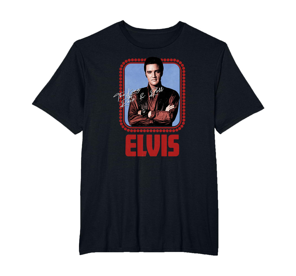 Elvis Presley Official Rock N Roll Script T-Shirt - image 3