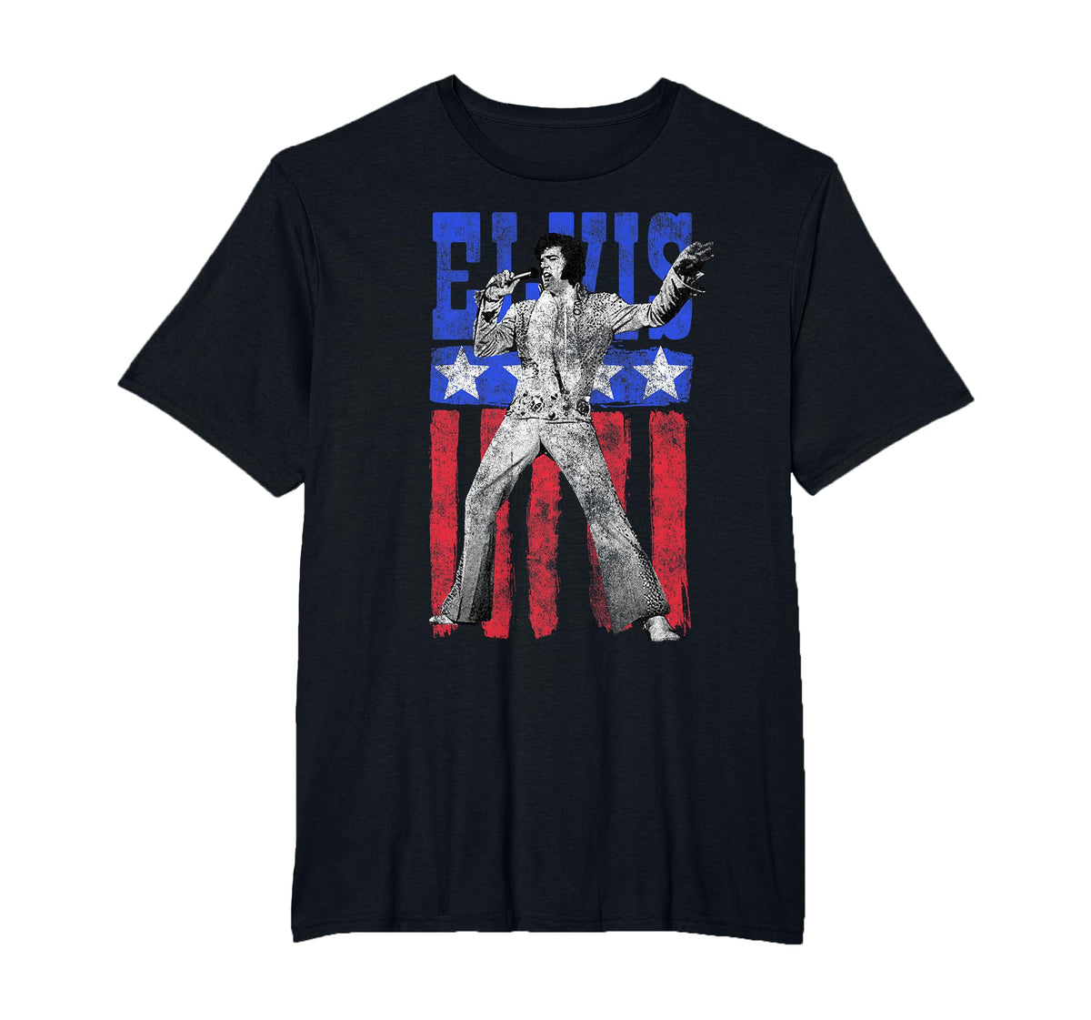 Elvis Presley American Flag T-Shirt - image 3