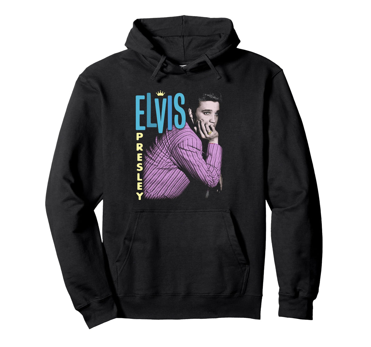 Elvis Presley Retro Portrait Pullover Hoodie