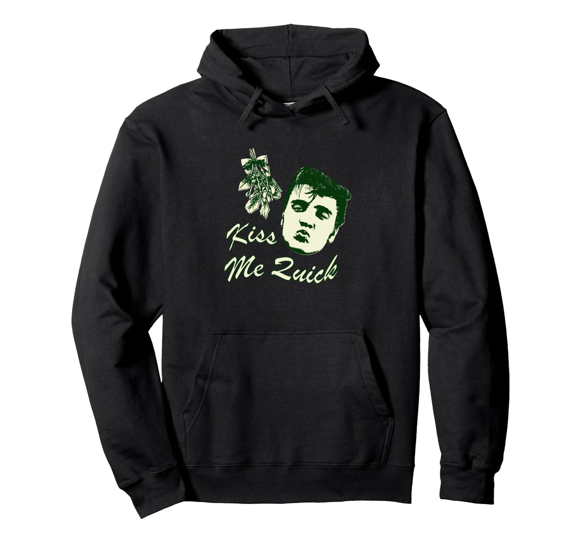 Kiss Me Quick Illustration Pullover Hoodie