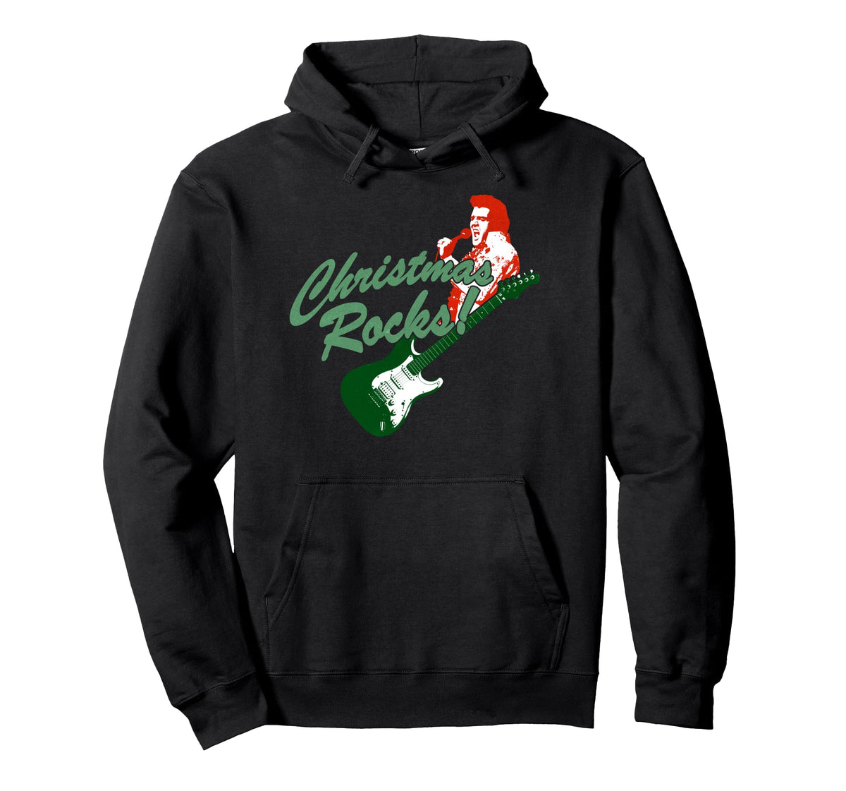 Elvis Presley Official Christmas Rocks! Pullover Hoodie
