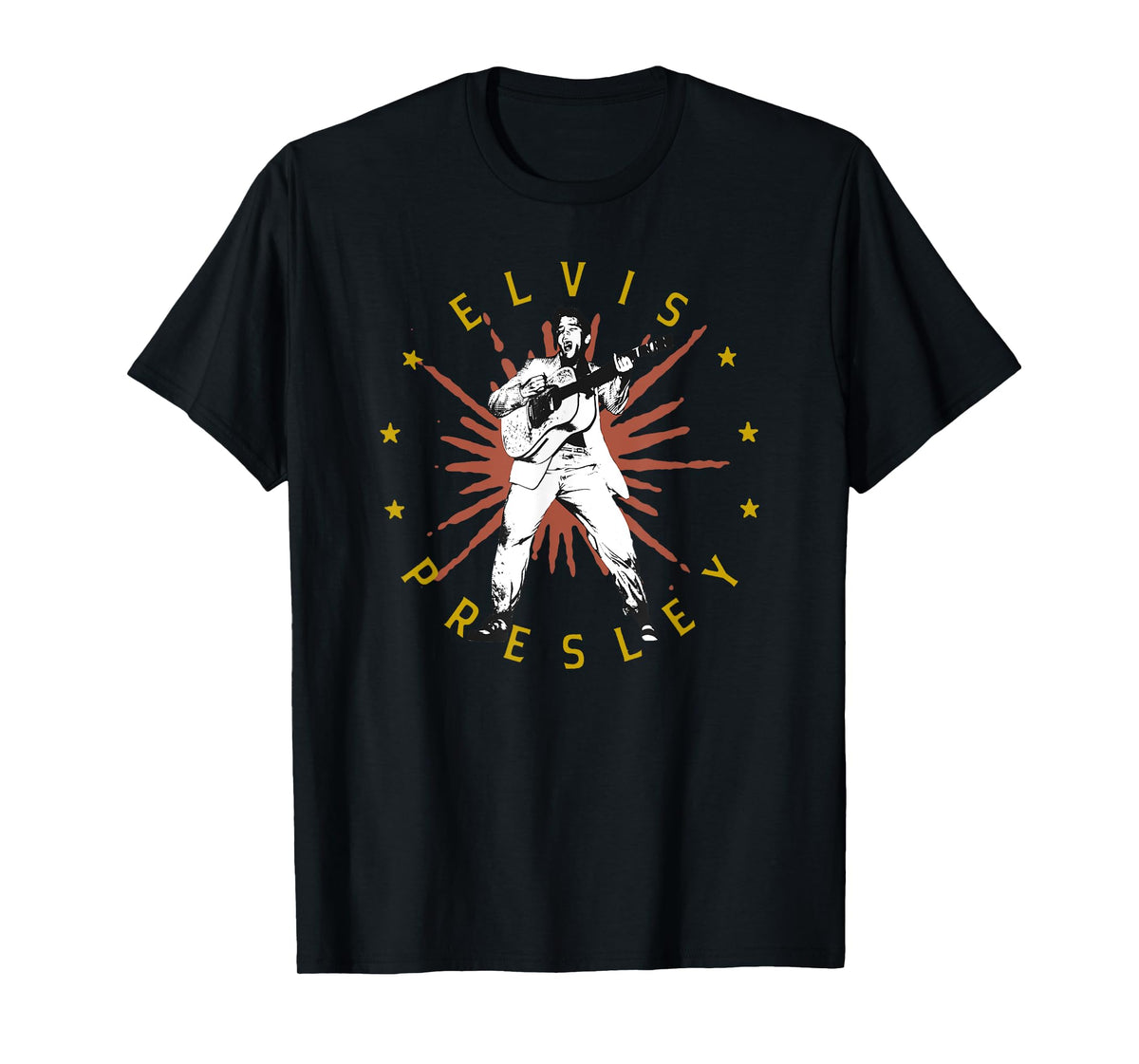 Elvis Presley Gold Rust Star T-Shirt