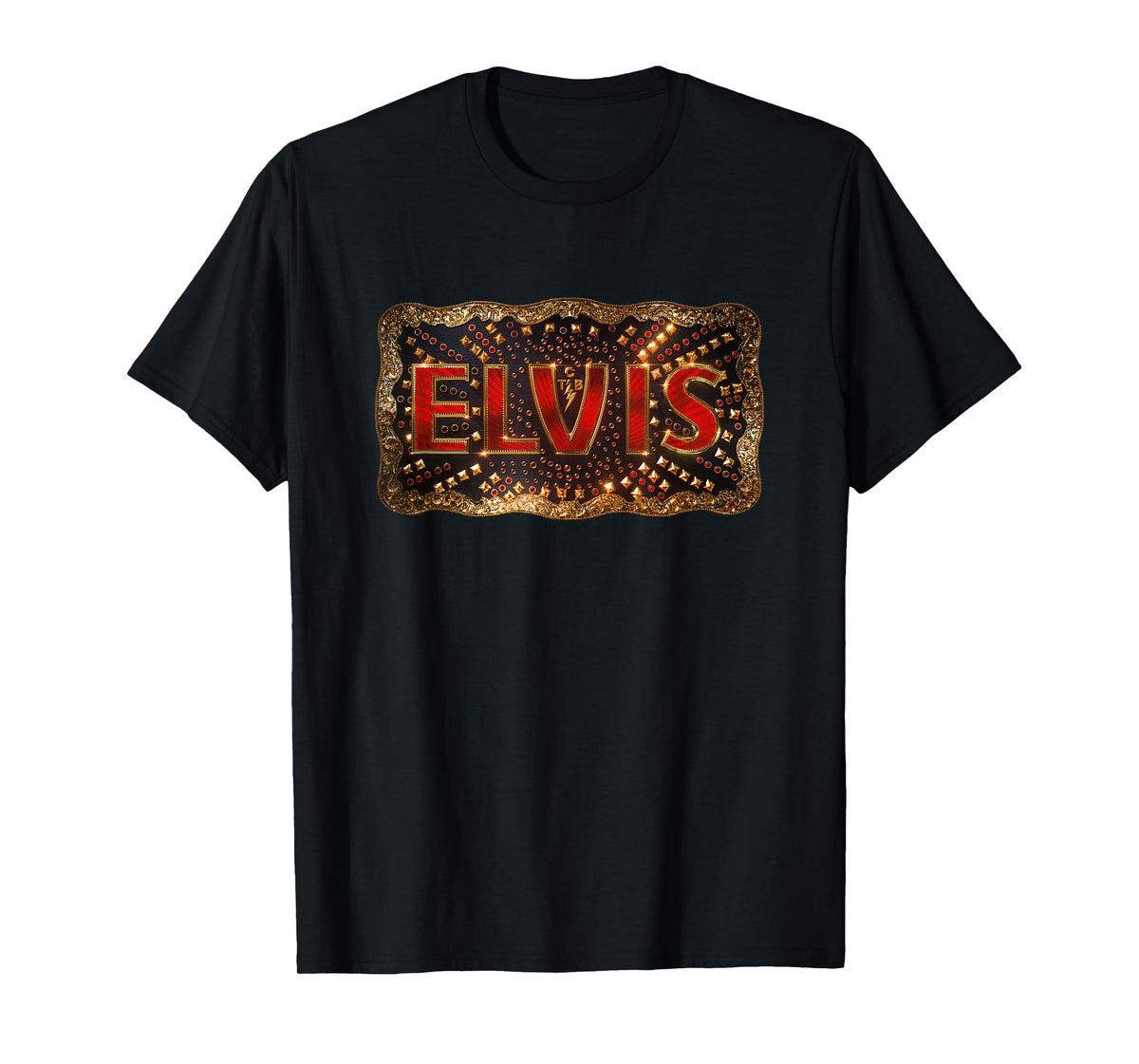Elvis Movie Buckle Logo Official T-Shirt Small