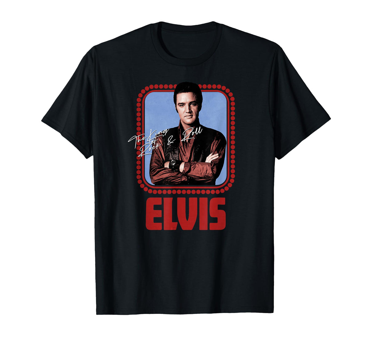 Elvis Presley Official Rock N Roll Script T-Shirt