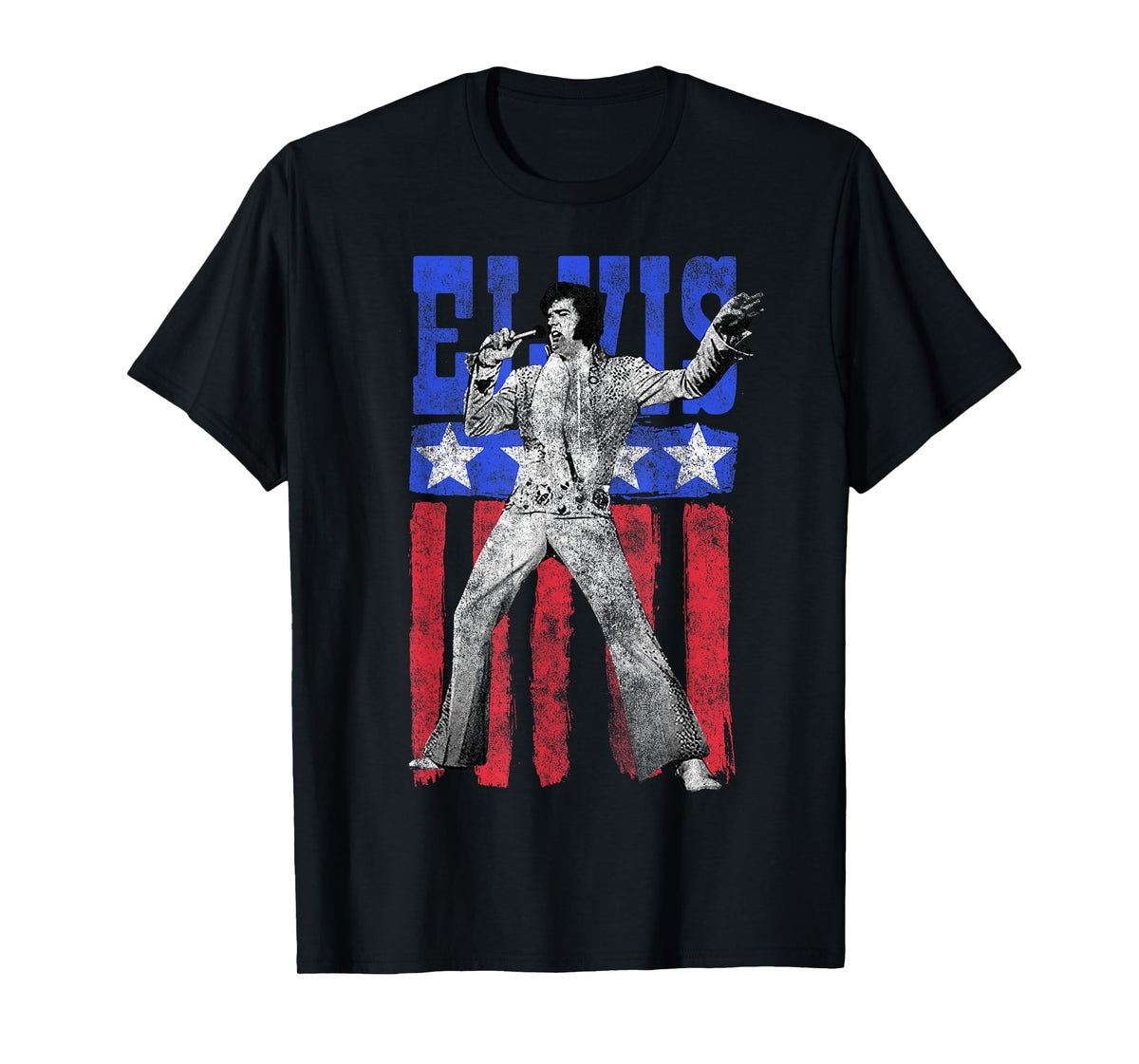 Elvis Presley American Flag T-Shirt