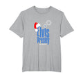 Blue Christmas Santa Hat T-Shirt - image 3