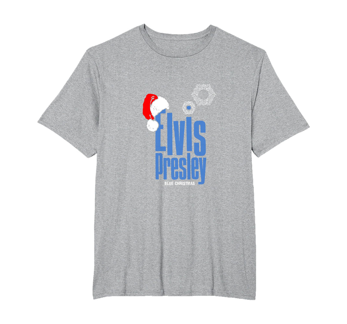 Blue Christmas Santa Hat T-Shirt - image 3