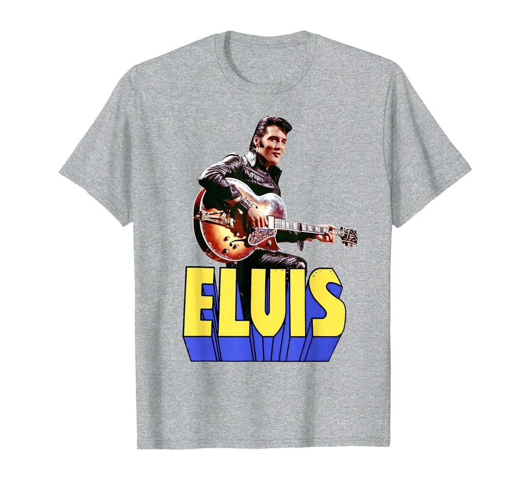 Elvis Presley Official Guitar Portrait T-Shirt Small - image 70
